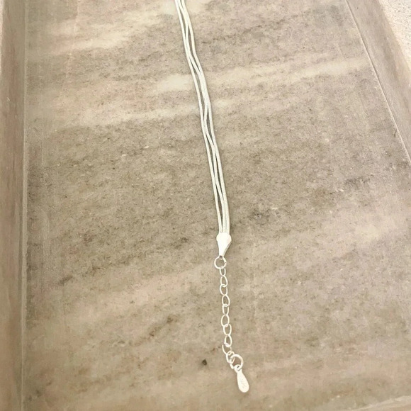 925 Sterling Silver Multi-Layer Triple Layer Bracelet Dainty Minimalist Chain - Picture 4 of 4